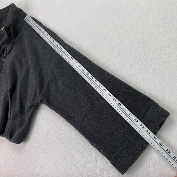 Free People Movement Climb High Gray Full Zip Fleece Jacket Flare Sleeves - Picture 16 of 16